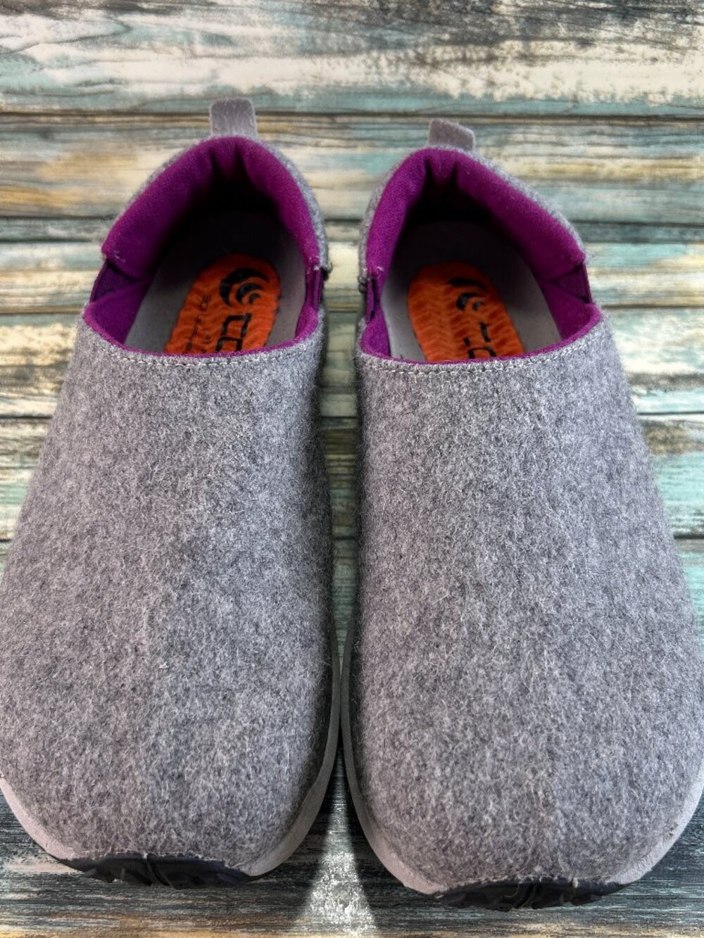 TOPO Rekovr 2 Slip On Recovery Shoes Size 9 Vibram Comfort Loafer Flat Gray Wool